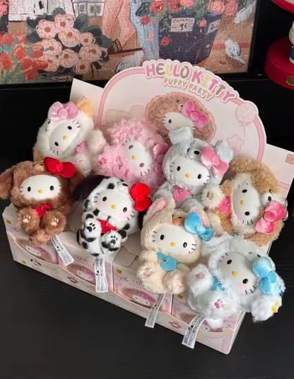 CHAVEIRO BLIND BOX ORIGINAL SANRIO, IMPORTADO, HELLO KITTY CACHORRINHO