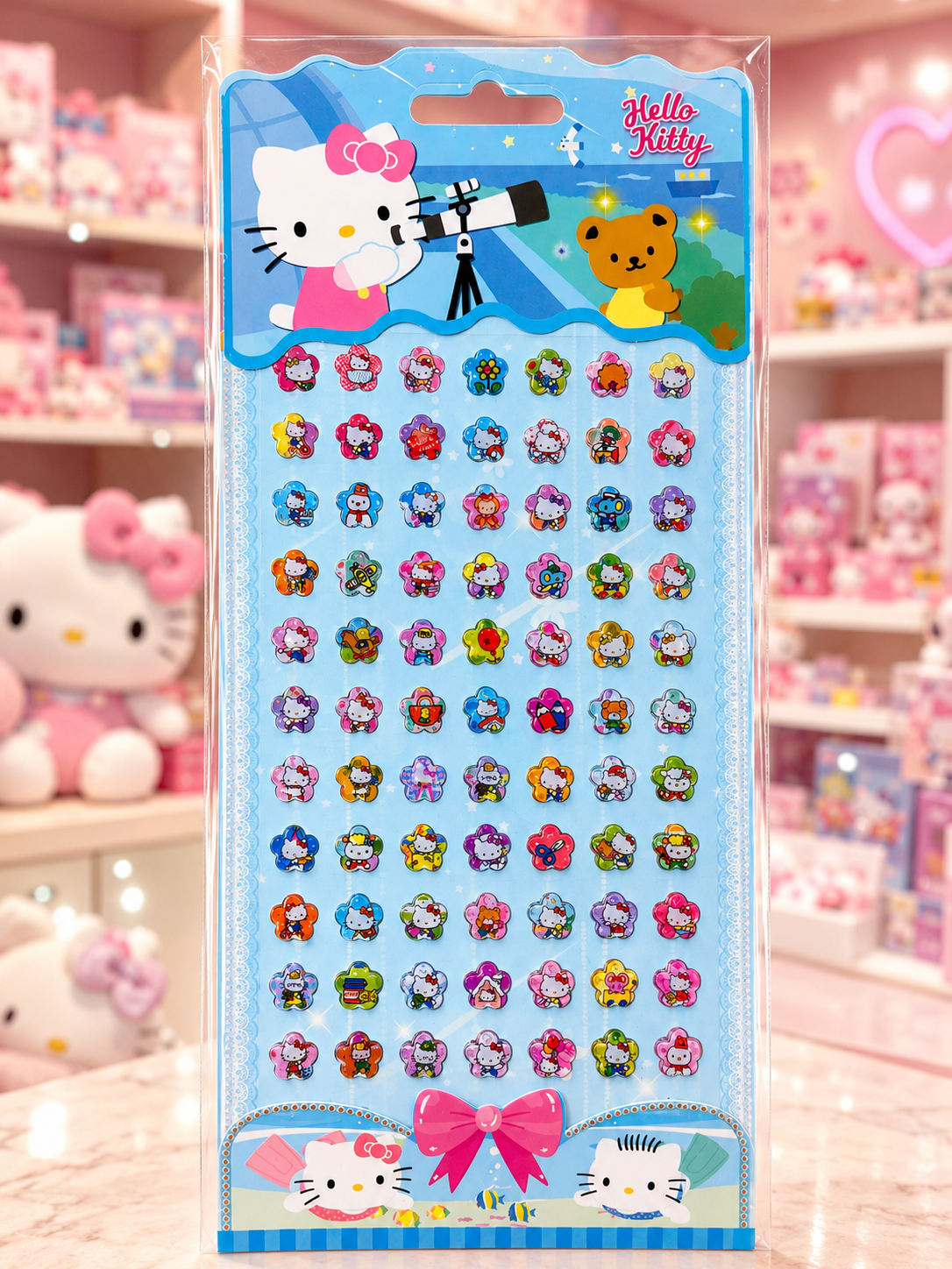 CARTELA ADESIVO HELLO KITTY