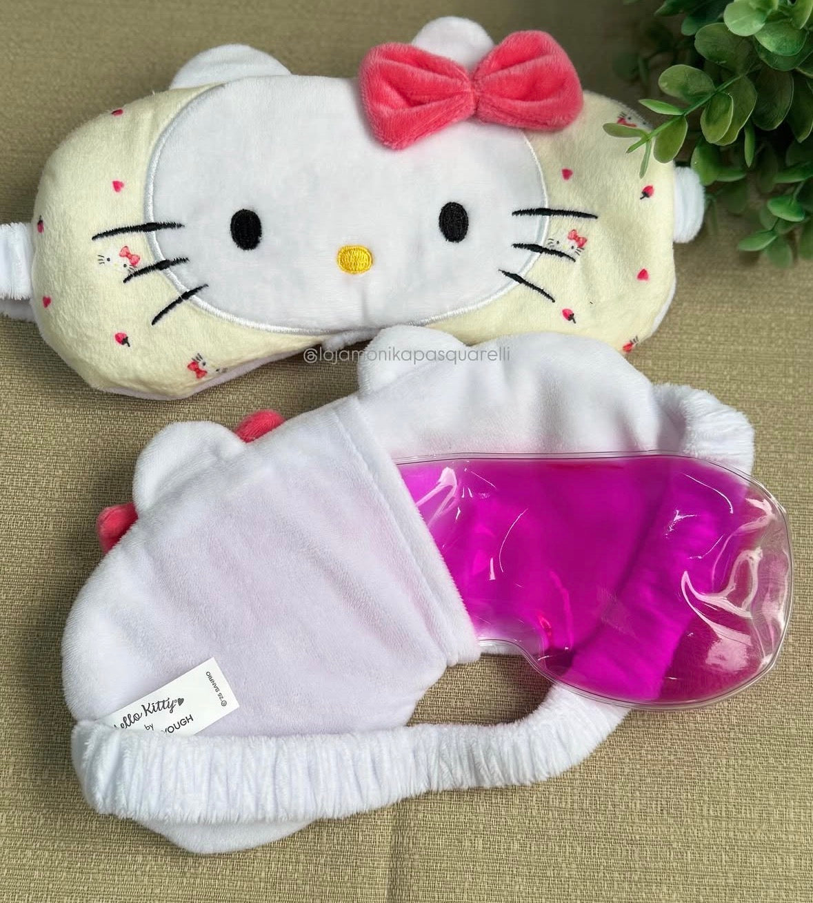 MASCARÁ FACIAL RELAXANTE HELLO KITTY 2 em 1
