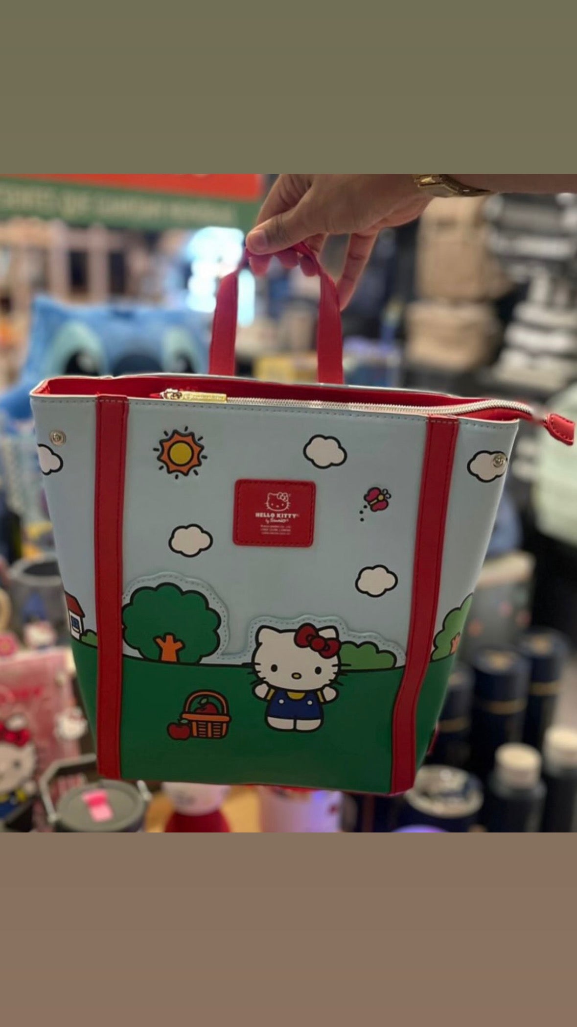 MOCHILA COURO HELLO KITTY ORIGINAL