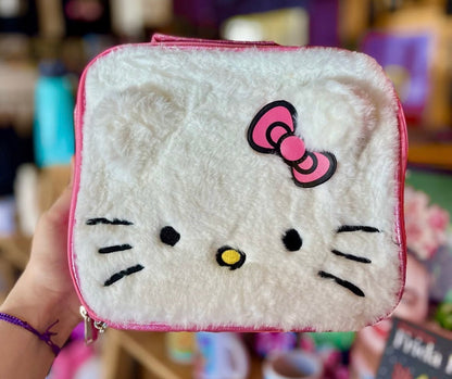 LANCHEIRA GRANDE HELLO KITTY PELÚCIA TERMICA