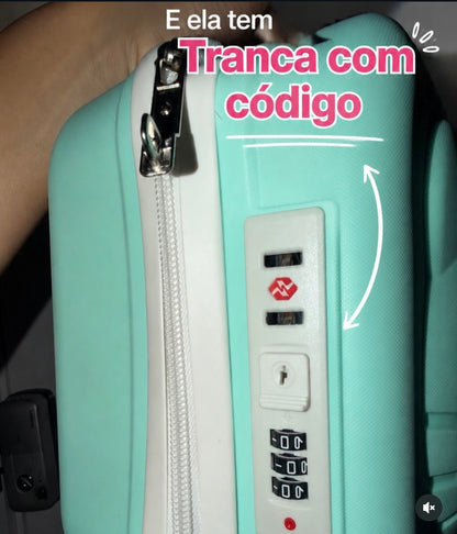 MALETA HELLO KITTY COM TRANCA EM CÓDIGO