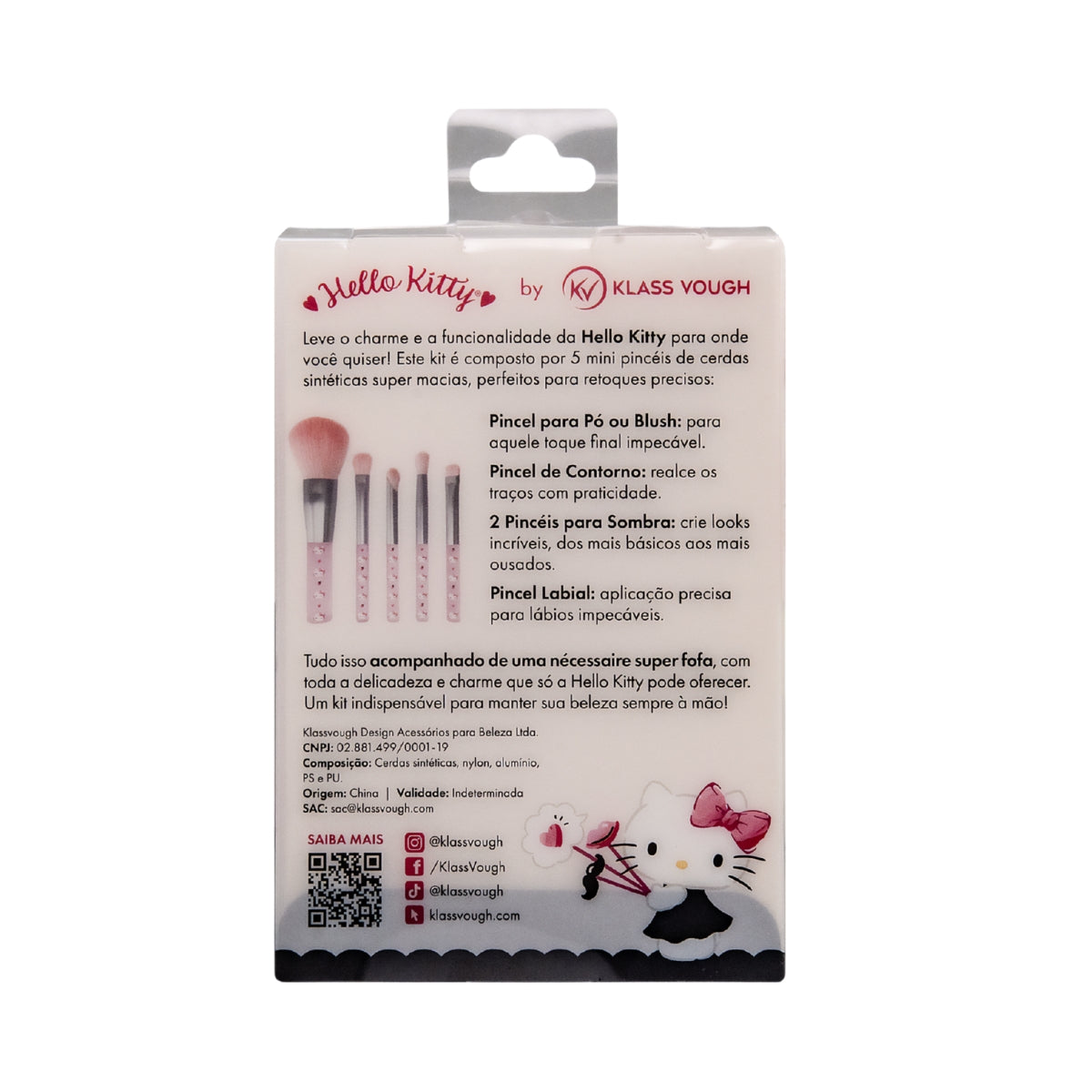 KIT PINCÉIS + NECESSERIE HELLO KITTY