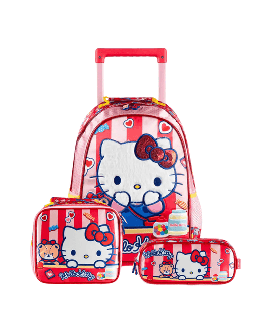 KIT MOCHILA ESCOLAR, LANCHEIRA E ESTOJO DUPLO