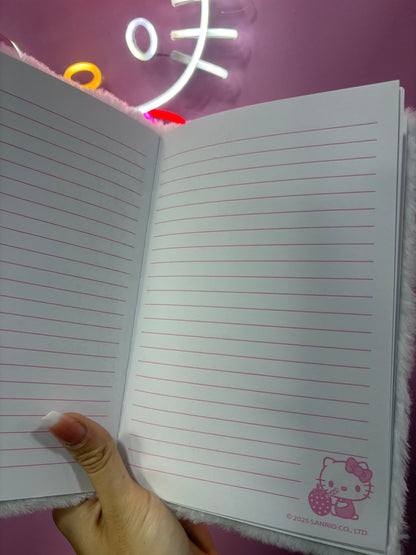 CADERNO PELÚCIA HELLO KITTY