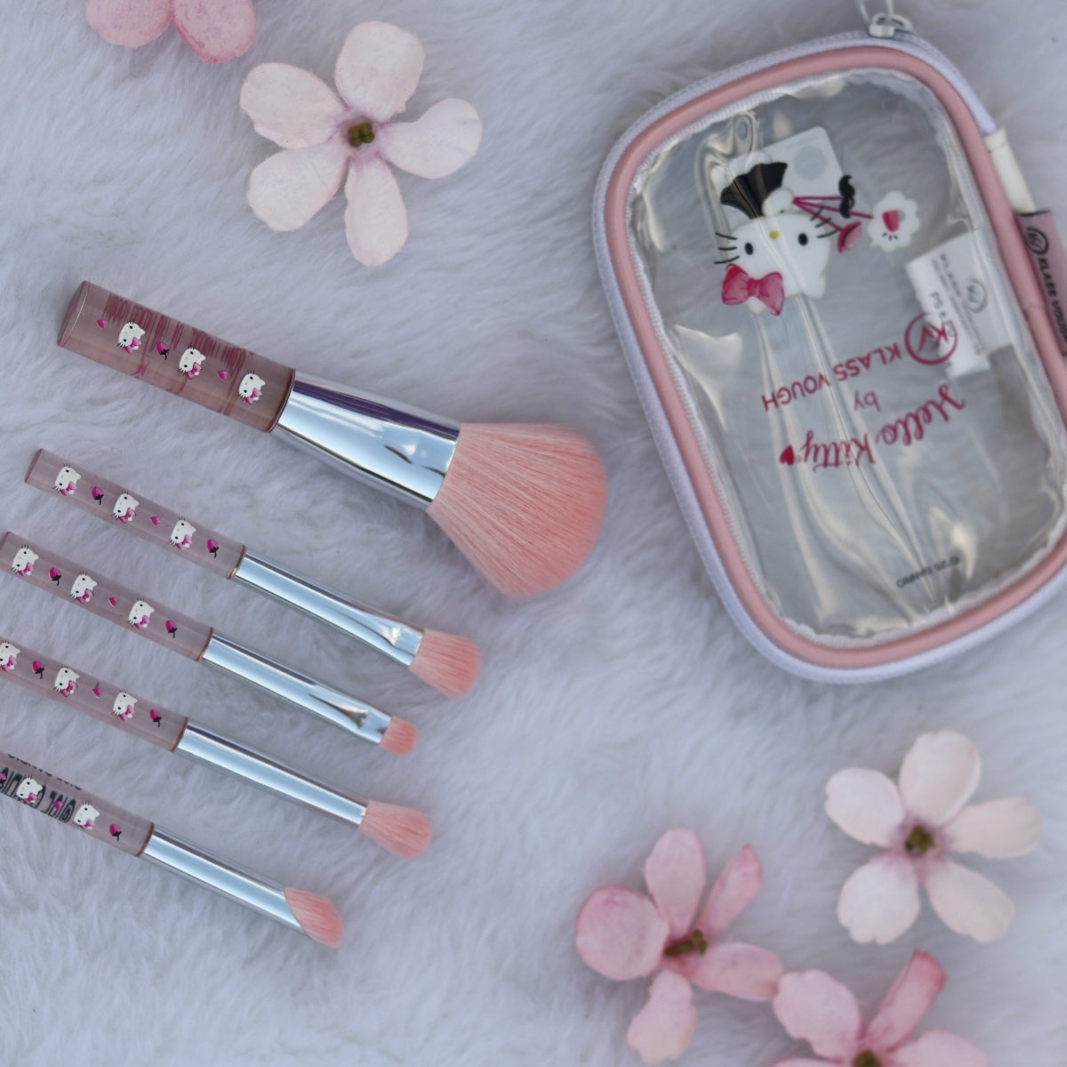 KIT PINCÉIS + NECESSERIE HELLO KITTY