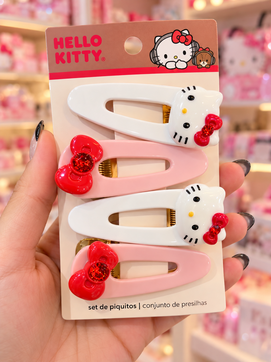 KIT PRESILHAS HELLO KITTY