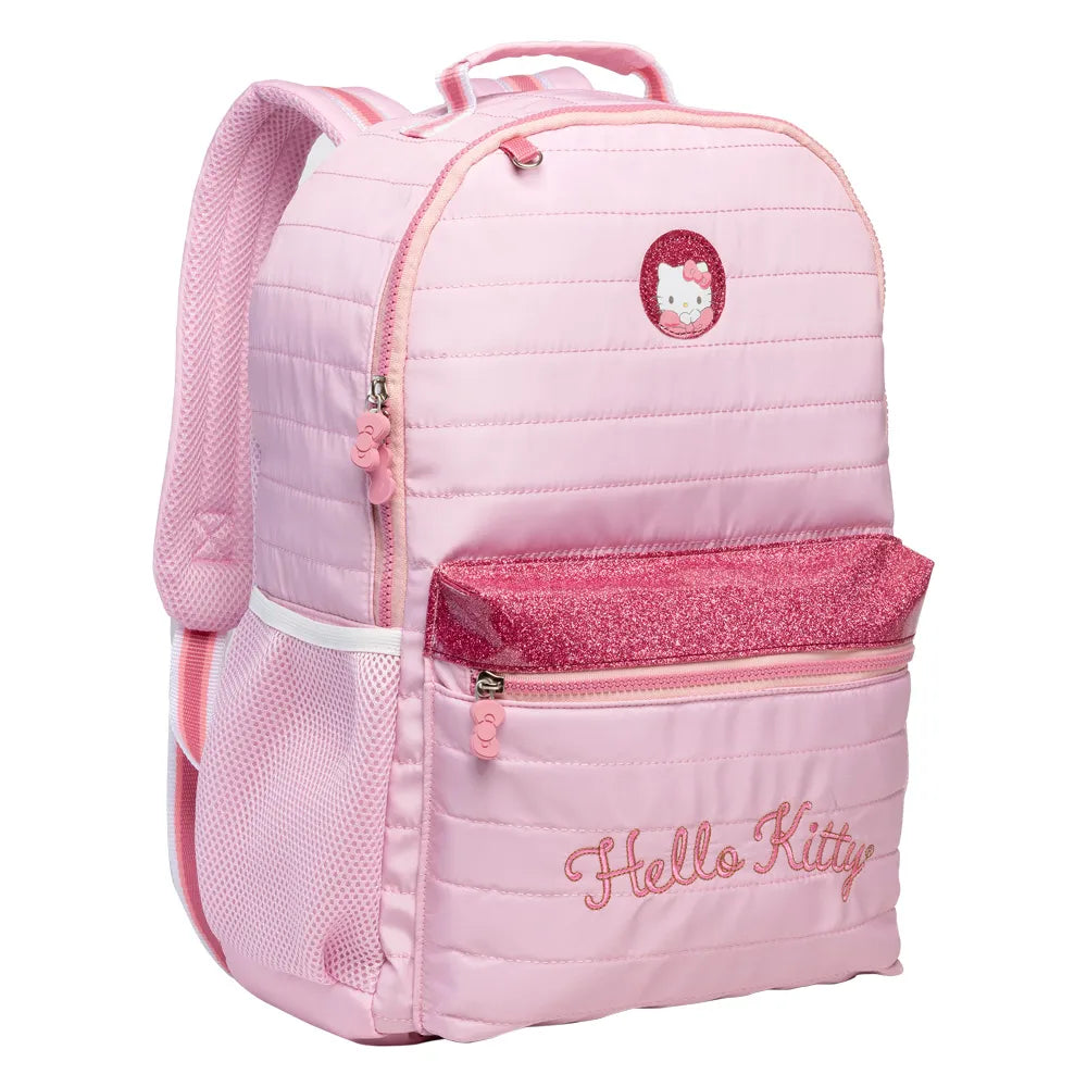 MOCHILA GRANDE ESCOLAR HELLO KITTY ROSA ORIGINAL