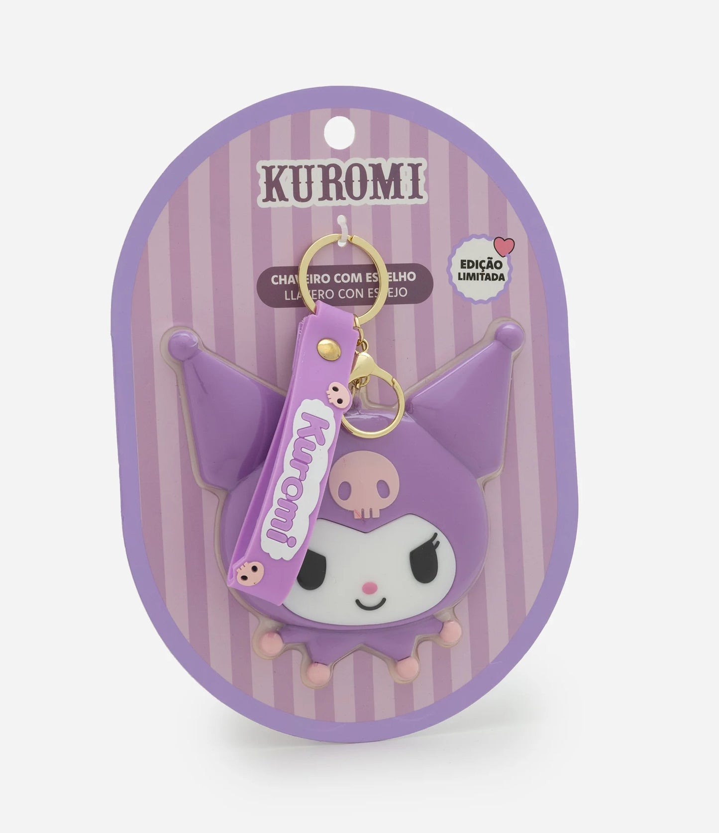 ESPELHOS CHAVEIROS HELLO KITTY, KUROMI E URSINHOS