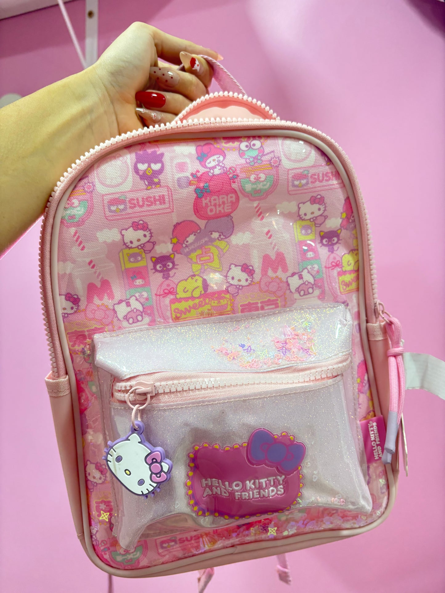 MOCHILA MEDIA HELLO KITTY