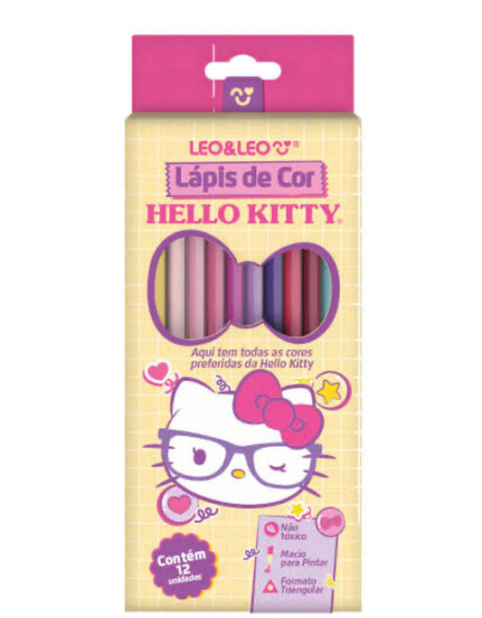 LÁPIS DE COR NOVA COLEÇÃO HELLO KITTY