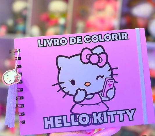 LIVRO DE COLORIR HELLO KITTY