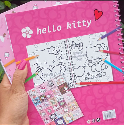 LIVRO DE COLORIR HELLO KITTY