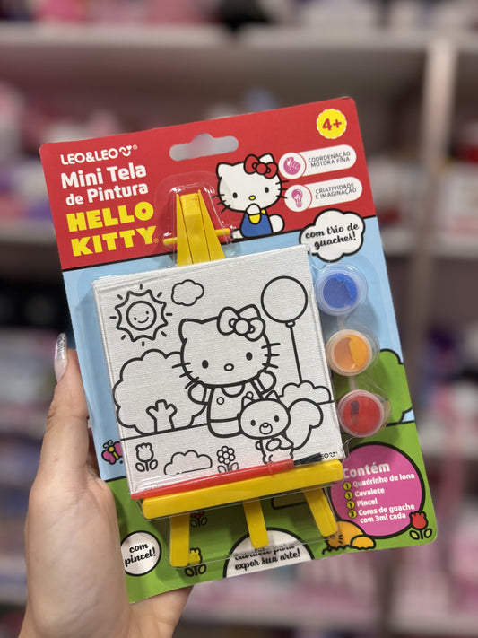 MINI TELA PINTURA HELLO KITTY