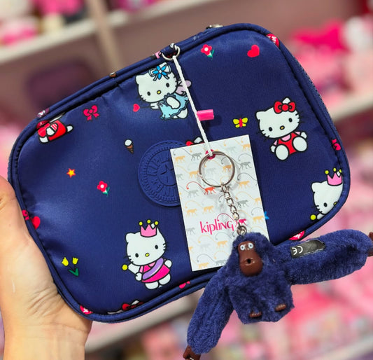 ESTOJO HELLO KITTY + KIPLING 100 PENS