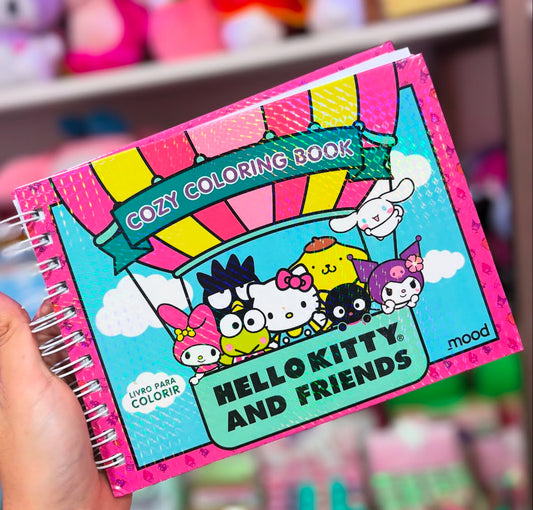 LIVRO DE COLORIR SANRIO E AMIGOS