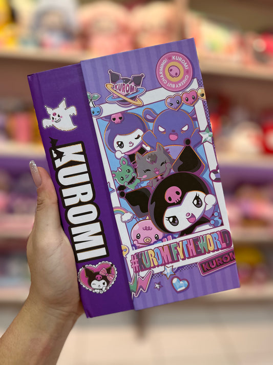 AGENDA KUROMI FOLHAS DECORADAS
