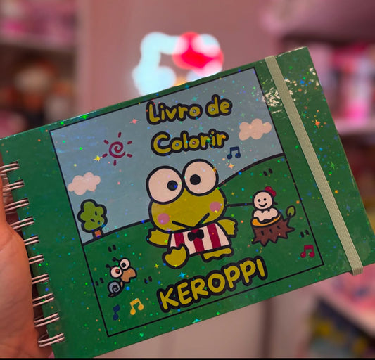 Livro de colorir Keroppi