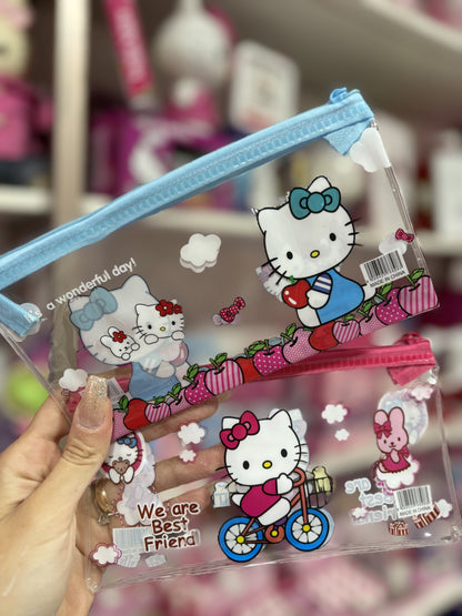 NECESSERIE TRANSPARENTE HELLO KITTY E AMIGOS