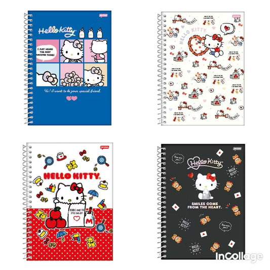 CADERNO UNIVERSITÁRIO HELLO KITTY 10 MATÉRIAS