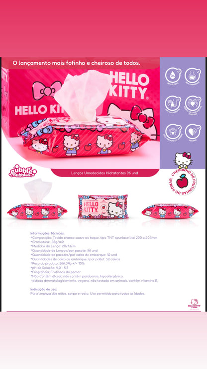 LENÇO UMEDECIDO HELLO KITTY