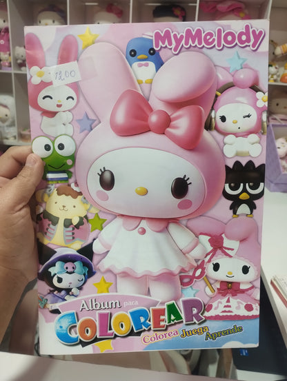 REVISTA DE COLORIR HELLO KITTY E AMIGOS