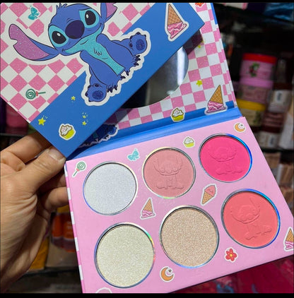 PALETA DE BLUSH E ILUMINADOR STITCH