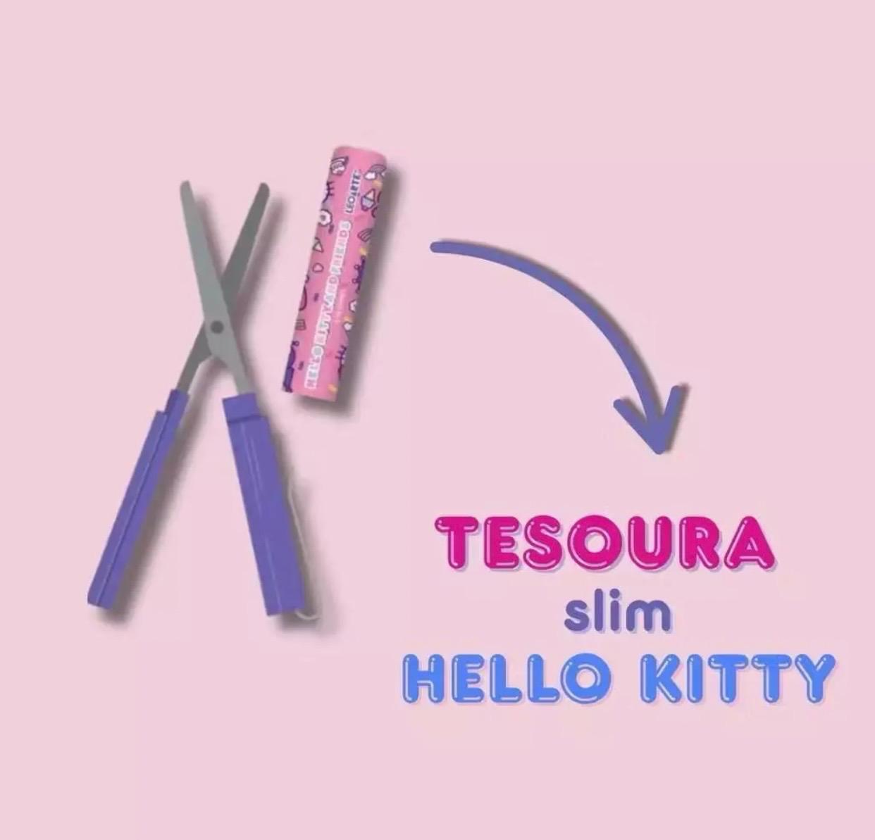TESOURA SLIN HELLO AND FRIENDS