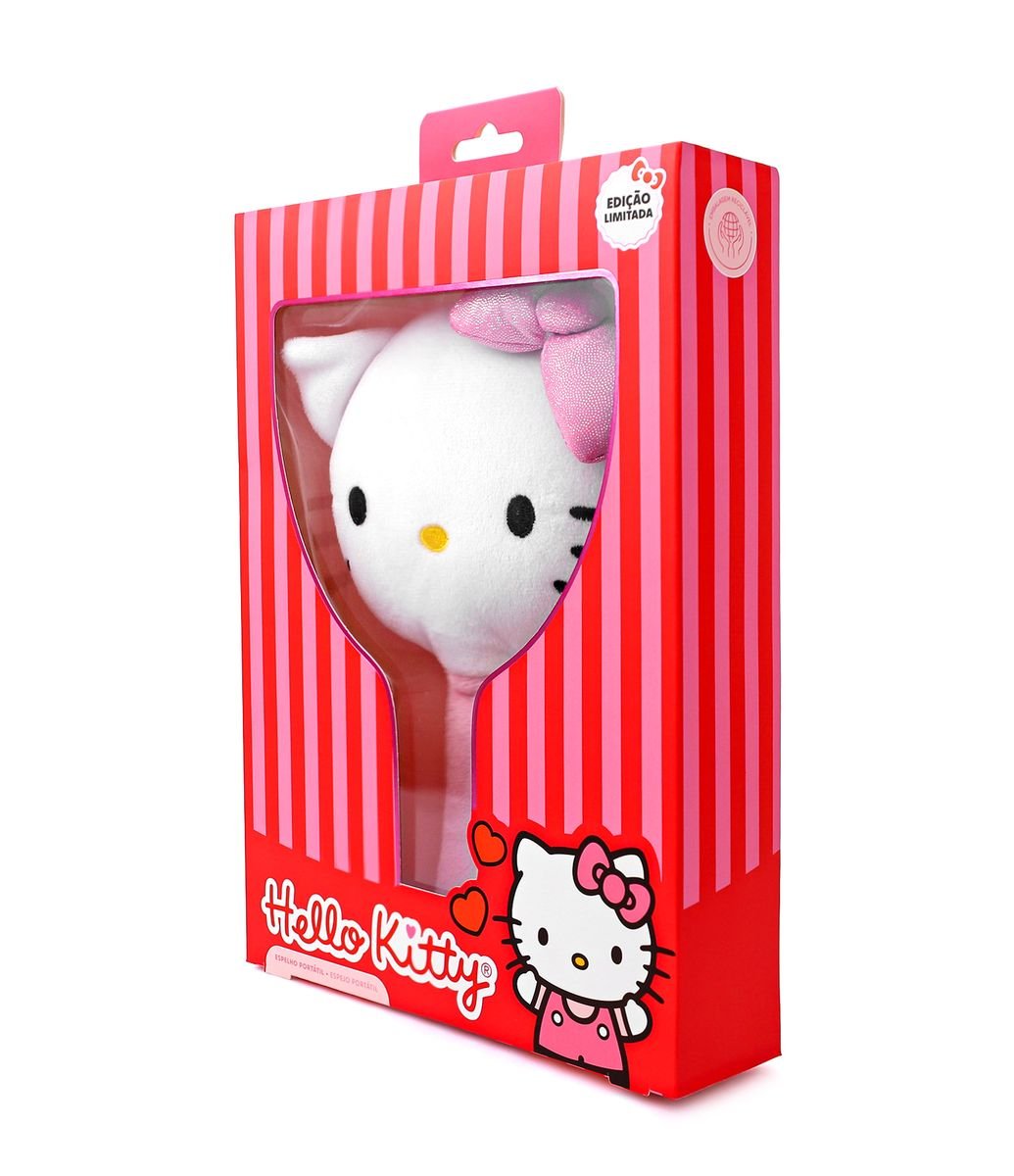 ESPELHO DE MÃO PELÚCIA HELLO KITTY
