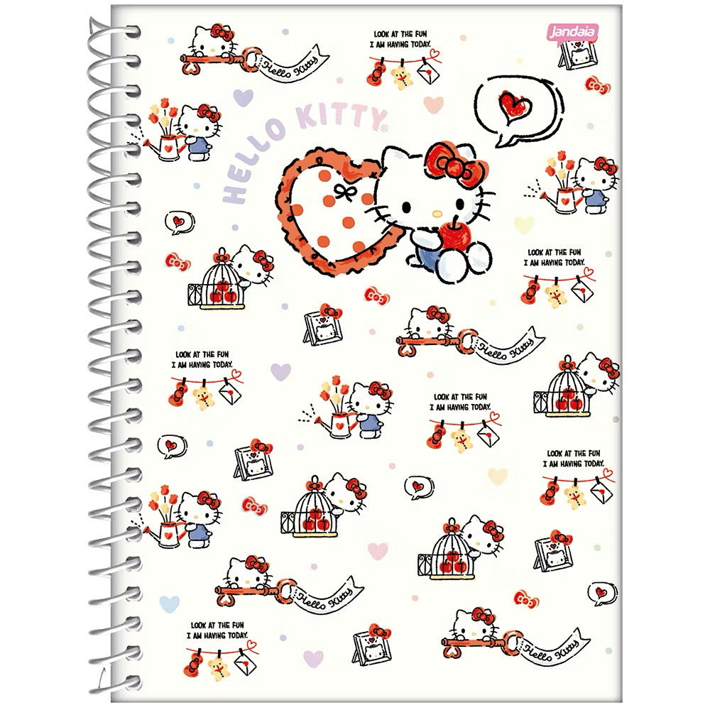 CADERNO UNIVERSITÁRIO CAPA 2025 HELLO KITTY