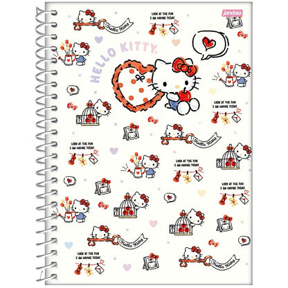 CADERNO UNIVERSITÁRIO CAPA 2025 HELLO KITTY