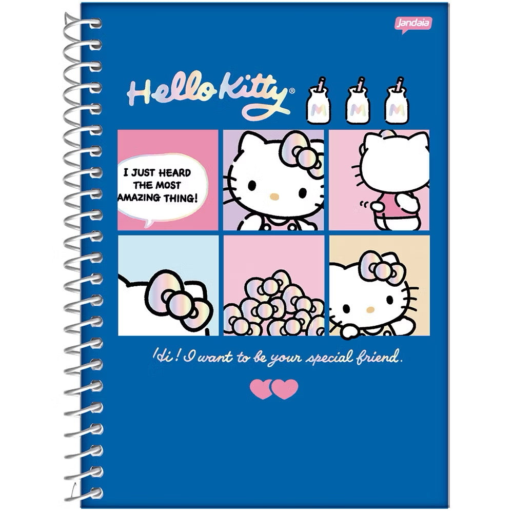 CADERNO UNIVERSITÁRIO CAPA 2025 HELLO KITTY