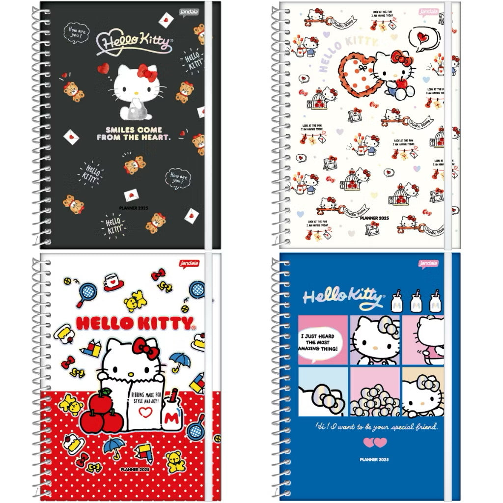 CADERNO UNIVERSITÁRIO CAPA 2025 HELLO KITTY