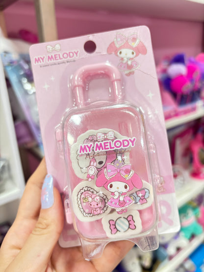 KIT BORRACHA SANRIO COM MALINHA
