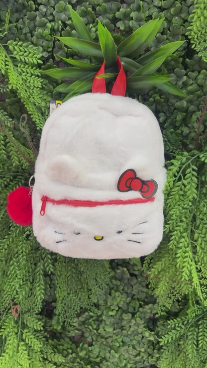 Mochila hello kitty pequena/media pelucia original