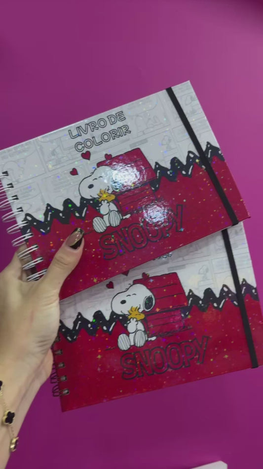 LIVRO DE COLORIR SNOOPY