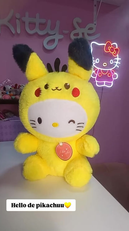 PELUCIA PIKACHU E HELLO KITTY
